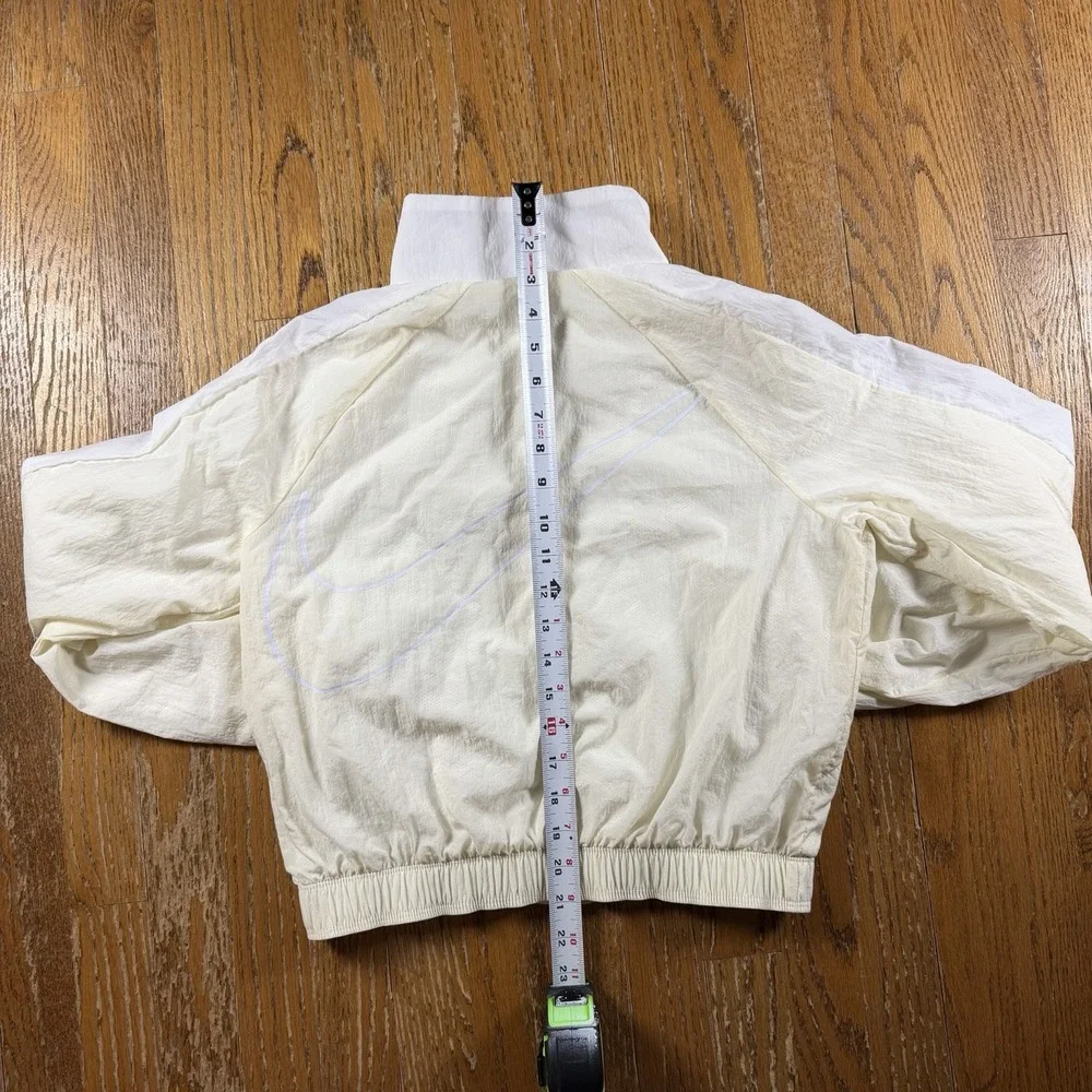 Nike NSW Woven‎ Track Jacket Girls Large Coconut Spring Lightweight Full Zip